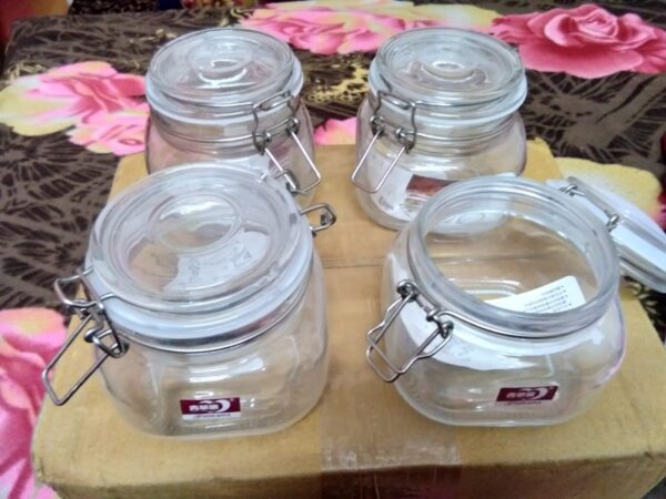 3 Air Tight jars Pre -Loved - Image 3
